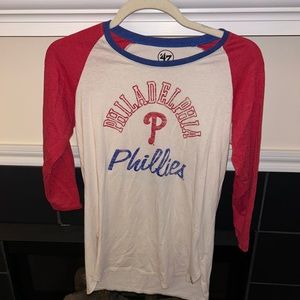 Philadelphia Phillies three-quarter sleeve top